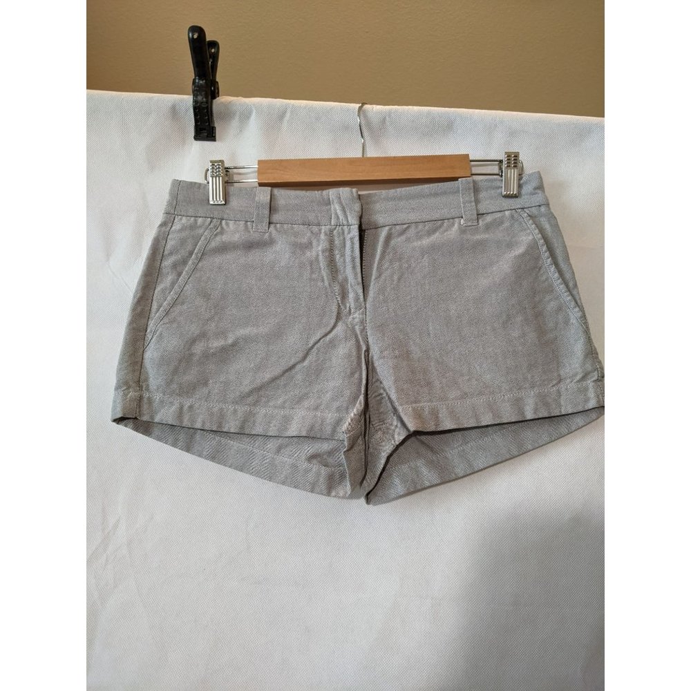 J. Crew Grey 100% Cotton Casual Shorts Size 4